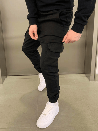 Relaxed cargo jogger trousers for men | Thomas -2
