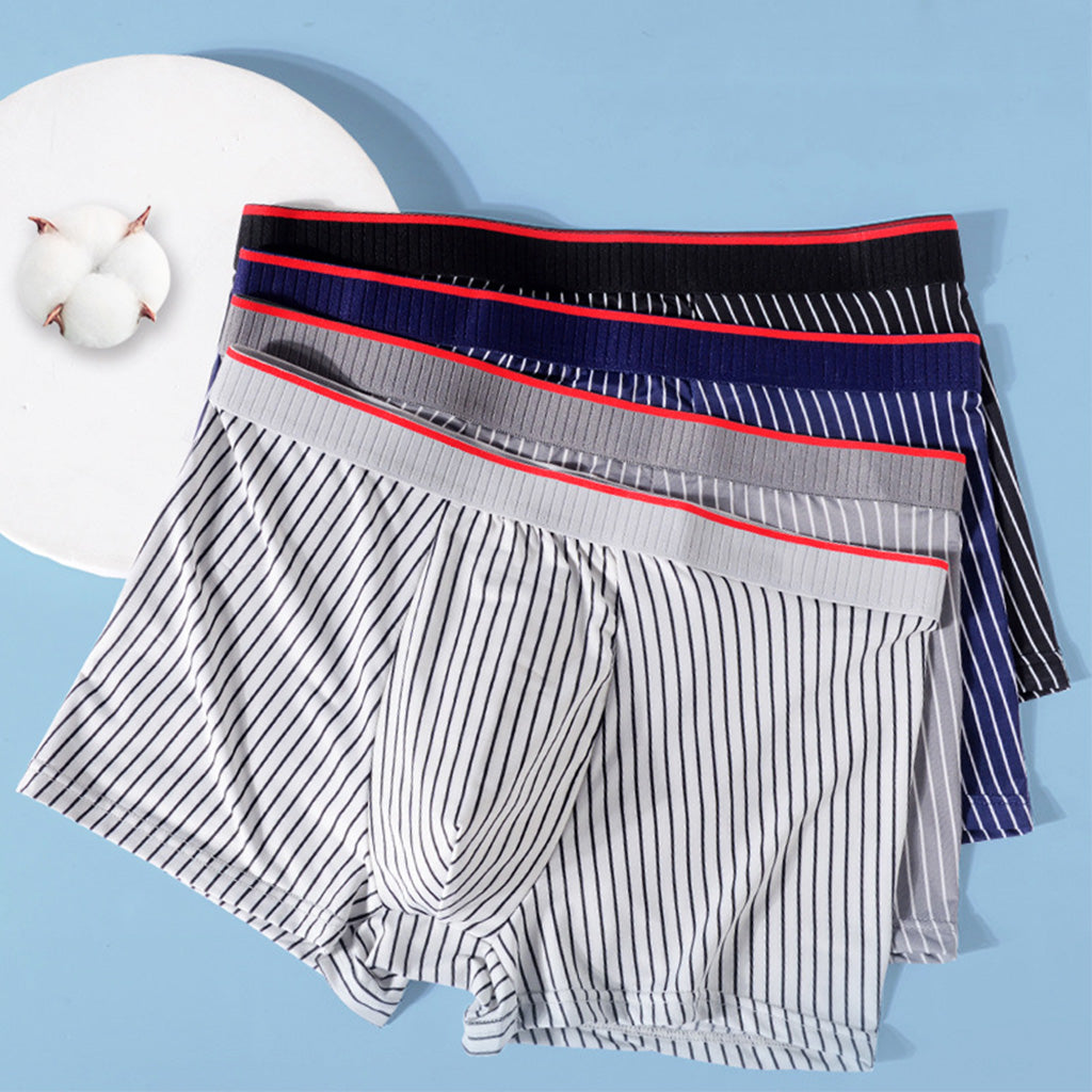 Comfortable striped cotton boxers for men | Tavian -7