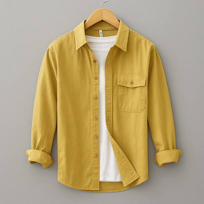 Classic relaxed everyday shirt for men | Elmor -6