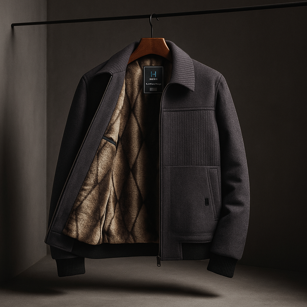 Textured fleece zip jacket for men | Duncan -2