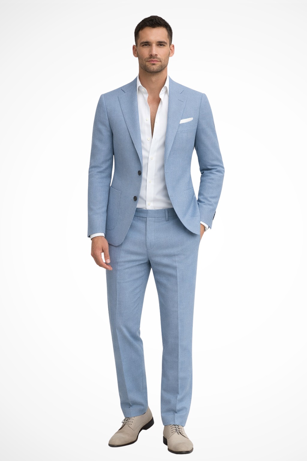 Tailored two-piece wedding guest suit for men | Theo -2