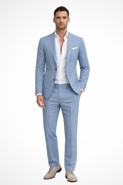 Tailored two-piece wedding guest suit for men | Theo -2