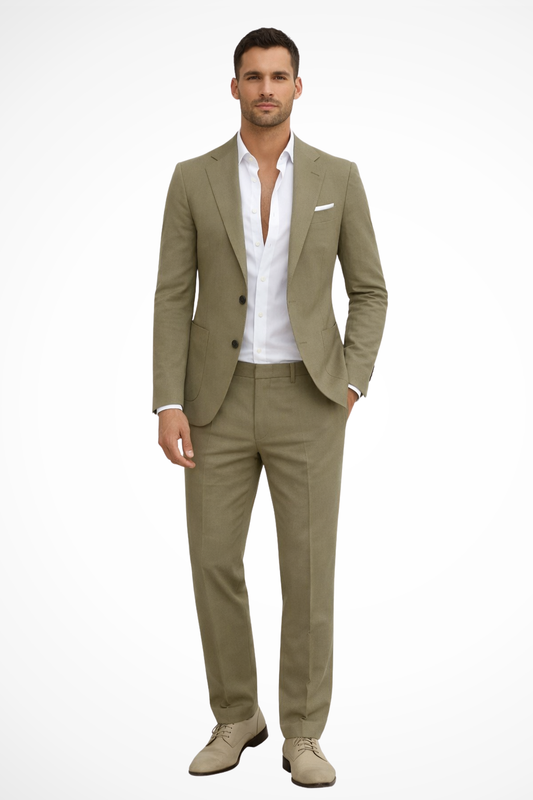 Tailored two-piece wedding guest suit for men | Theo -1