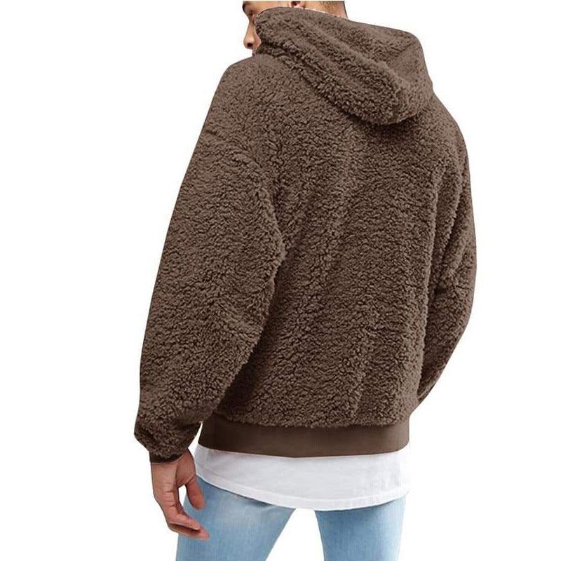 Furry Fluffy teddy hoodie with hood for men | Arvid
