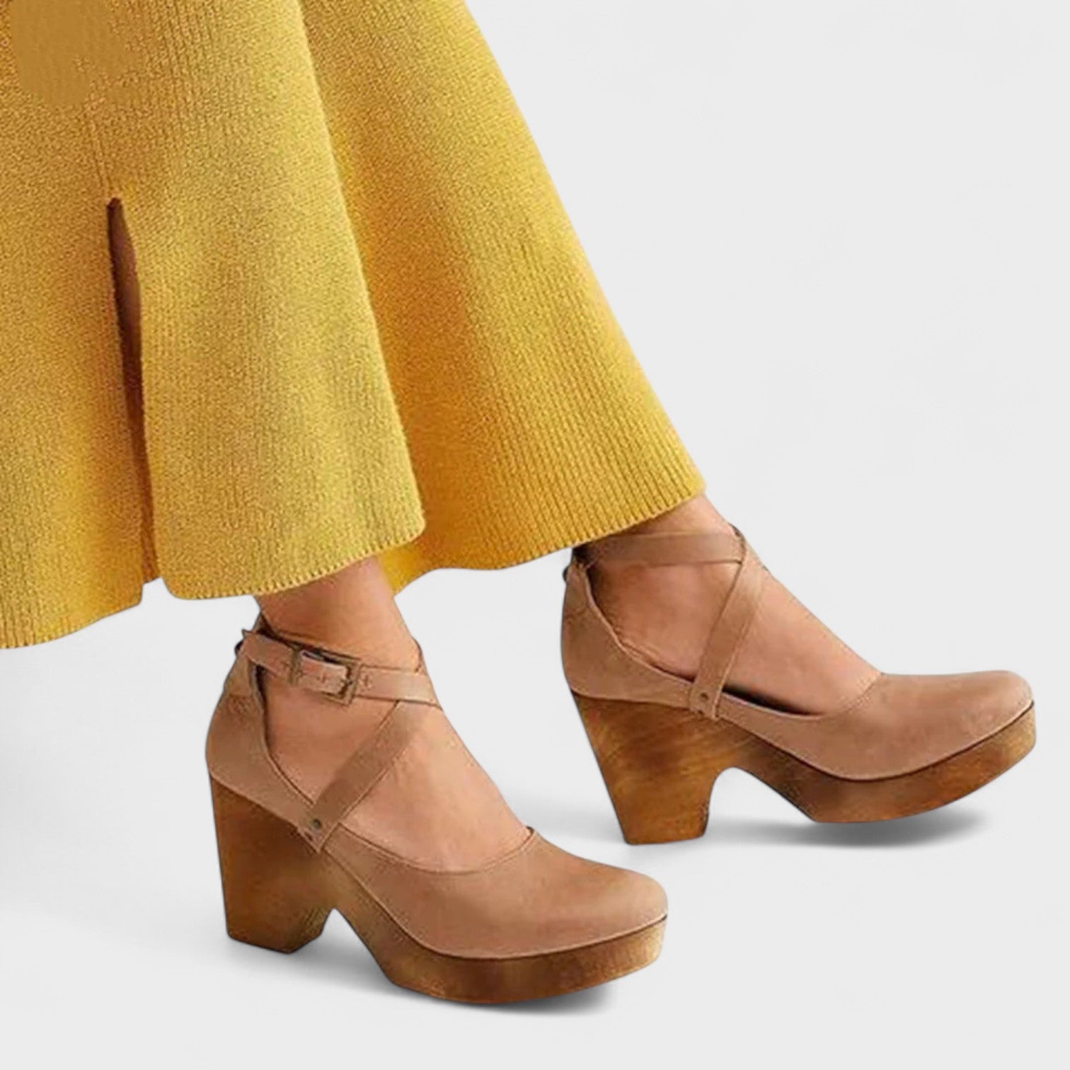 Elegant comfort-lift heeled summer sandals for women | Prim -4