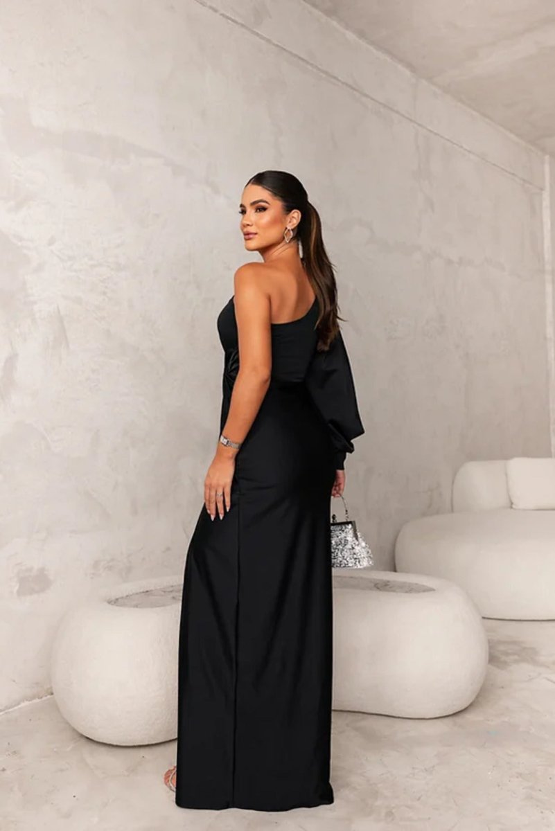 Elegant wrap-style midi dress for women | Kyara -35