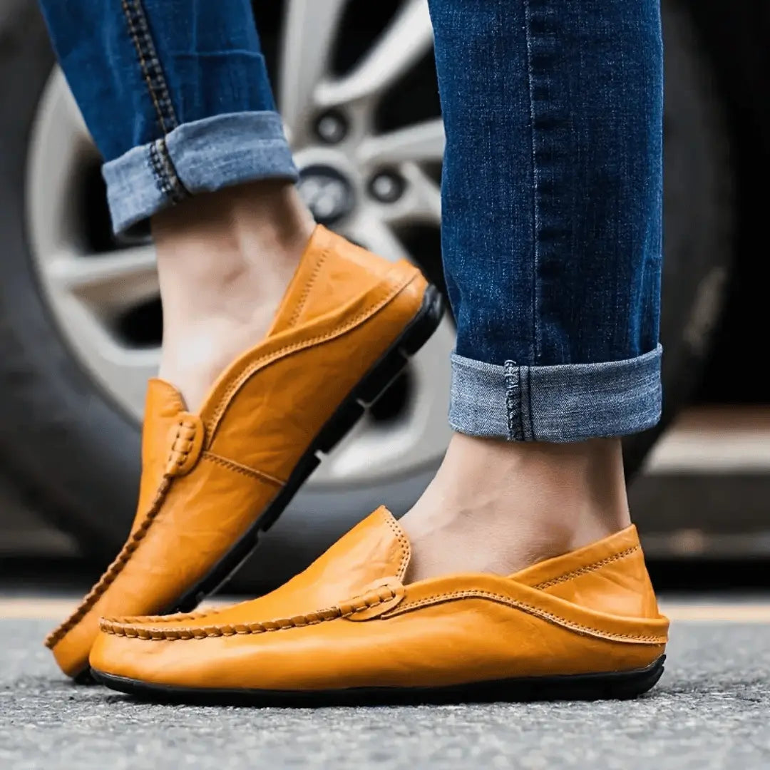 Tuscan artisan leather moccasin loafers for men | Matteo Bellucci -4
