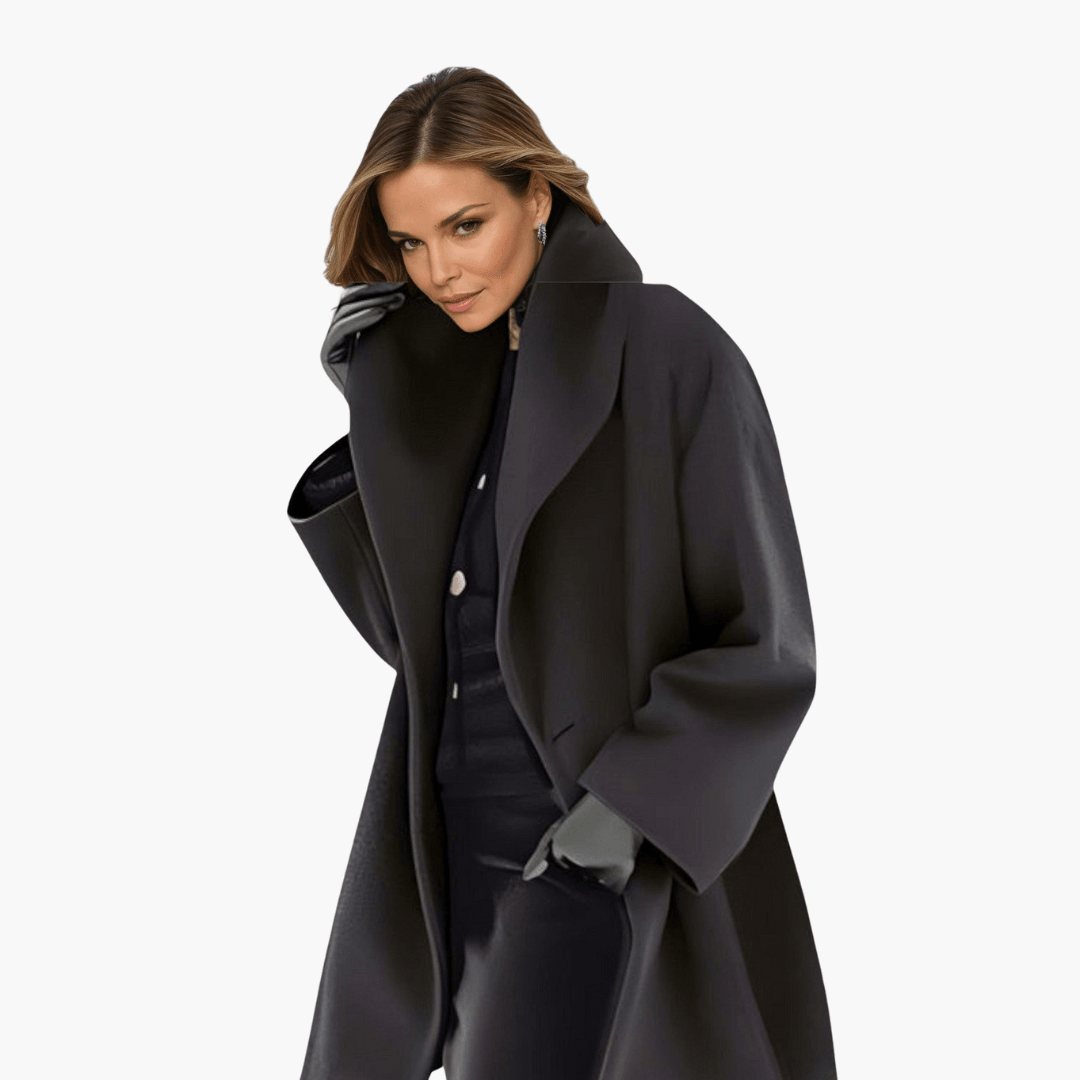 Classic wide-collar everyday jacket for women -4