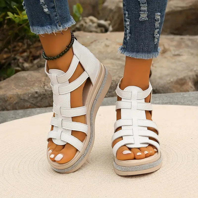 Comfortable orthopedic gladiator strap sandals for women | Capri -3