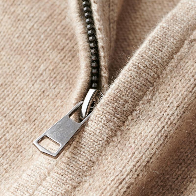 Soft relaxed half-zip knit sweater for men | Harris -10
