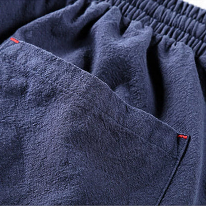 Relaxed drawstring cotton shorts for men | Kaito -8