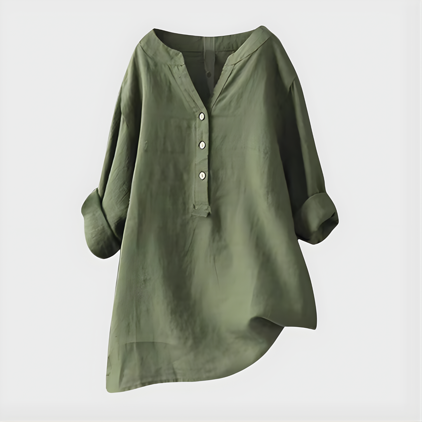 Gathered Elegant V-neck blouse for women | Virelle