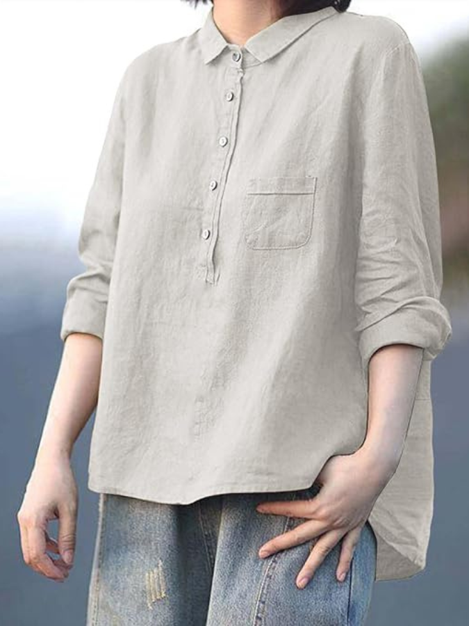 French vintage everyday blouse for women | Alice -9