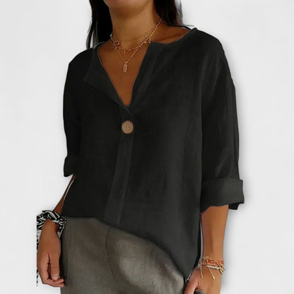 Stylish V-neck everyday blouse for women | Nicole -5