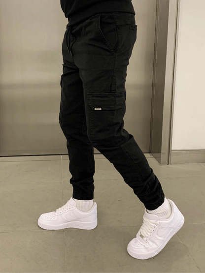 Relaxed cargo jogger trousers for men | Thomas -3