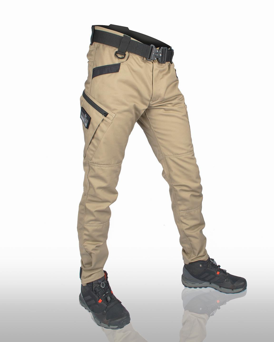 Waterproof tactical trousers with utility pockets for men | Carlton -10