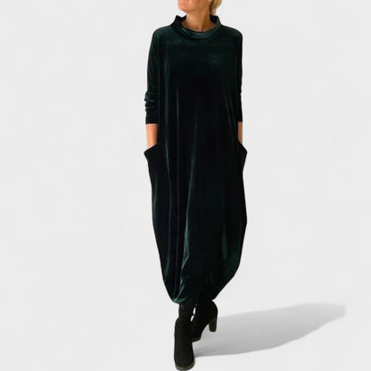 Elegant timeless midi dress for women | Marisandra -1