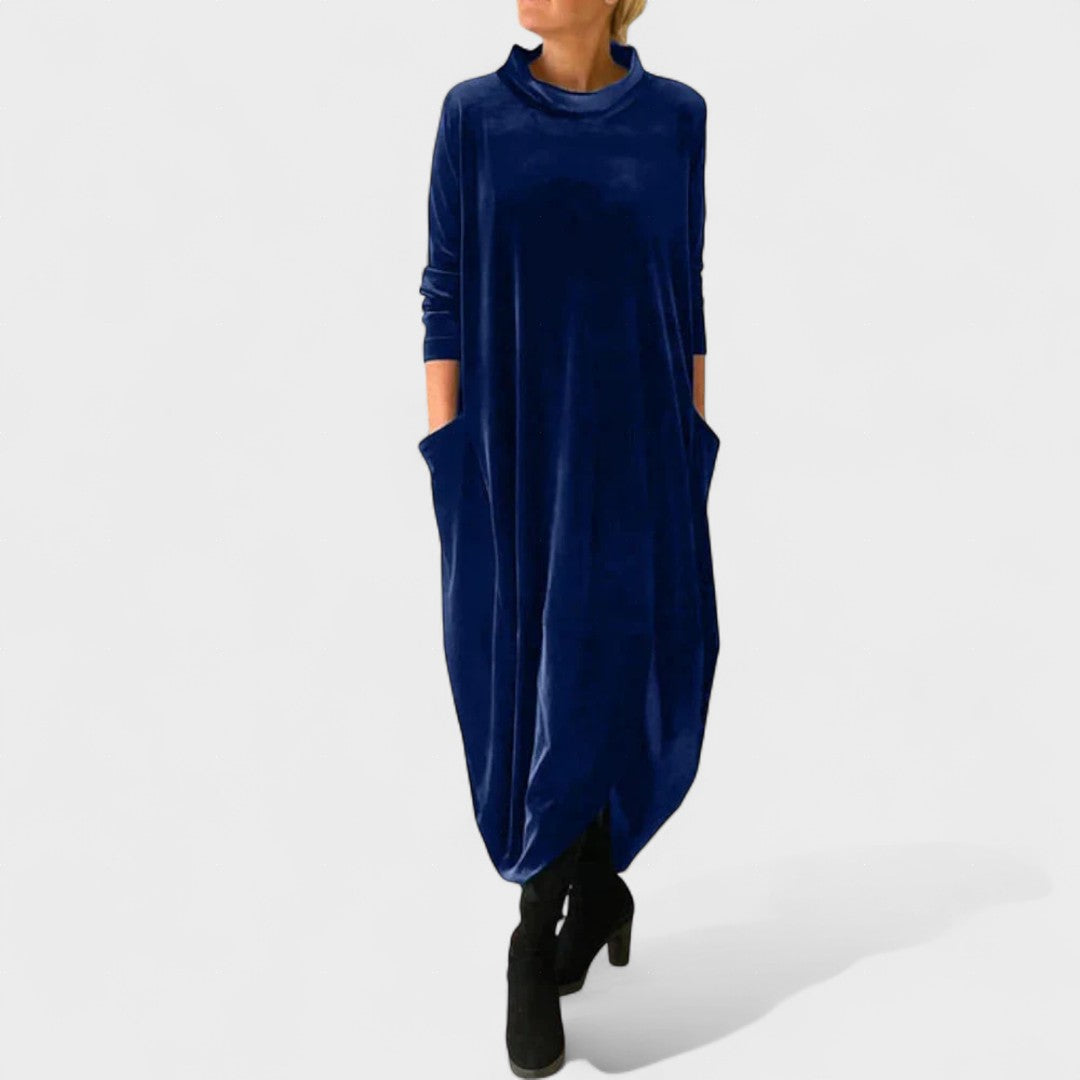 Elegant timeless midi dress for women | Marisandra -4