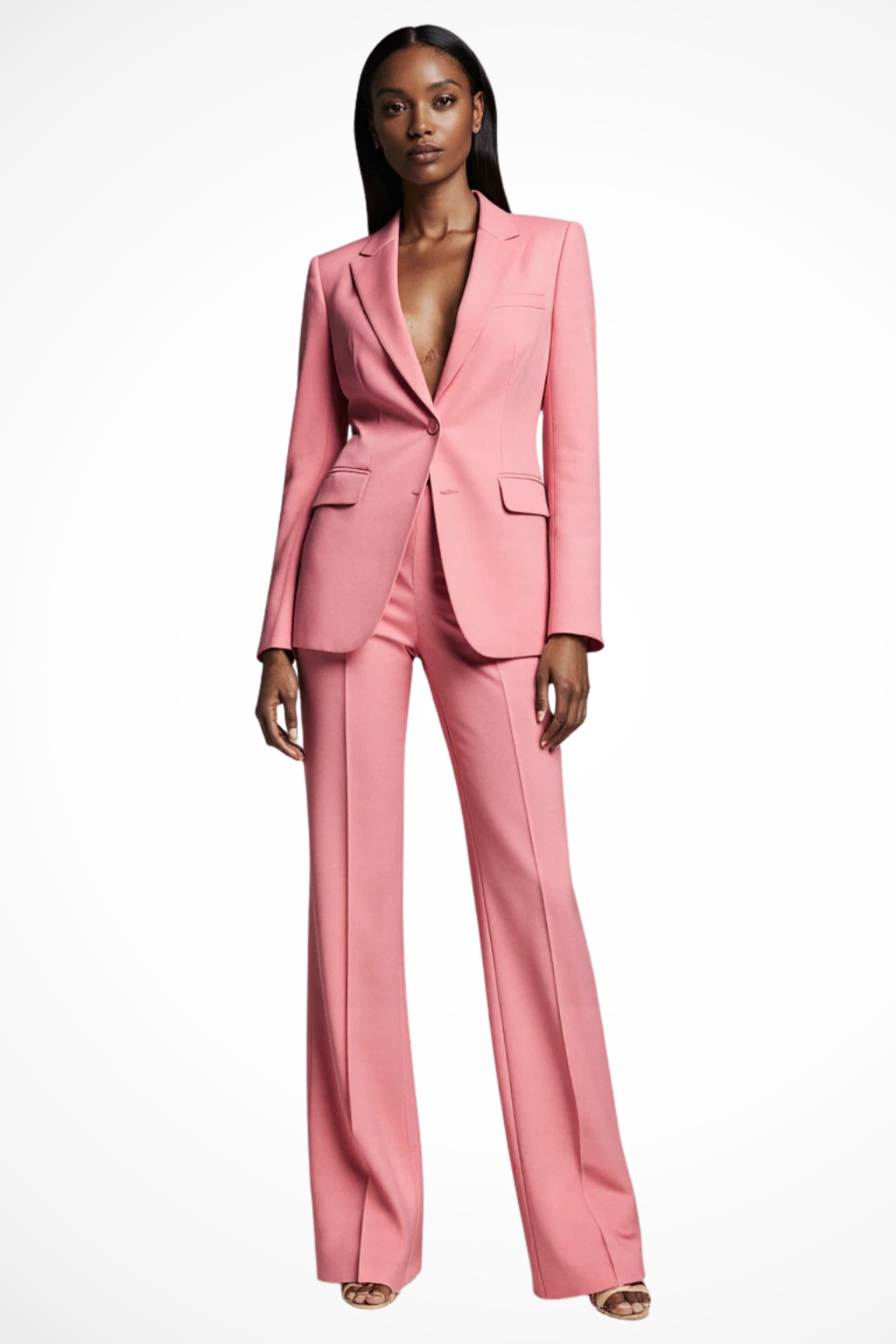 Tailored blazer and wide-leg trousers set for women | Liora -7