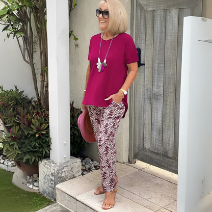 Matched Cotton-blend two-piece set for women | Allegra