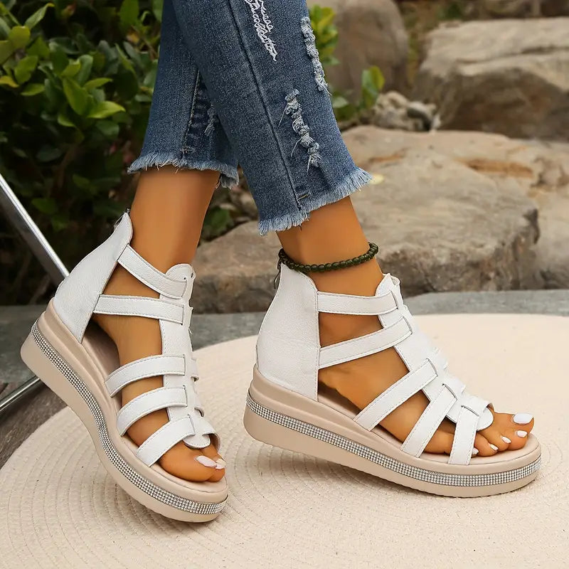 Comfortable orthopedic gladiator strap sandals for women | Capri -4