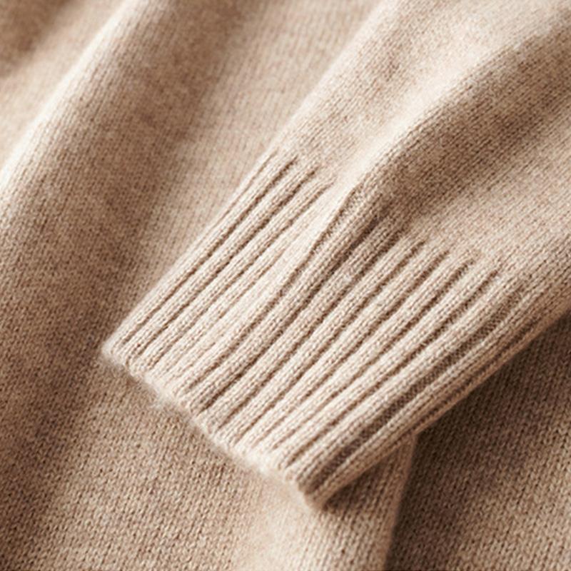 Soft relaxed half-zip knit sweater for men | Harris -9