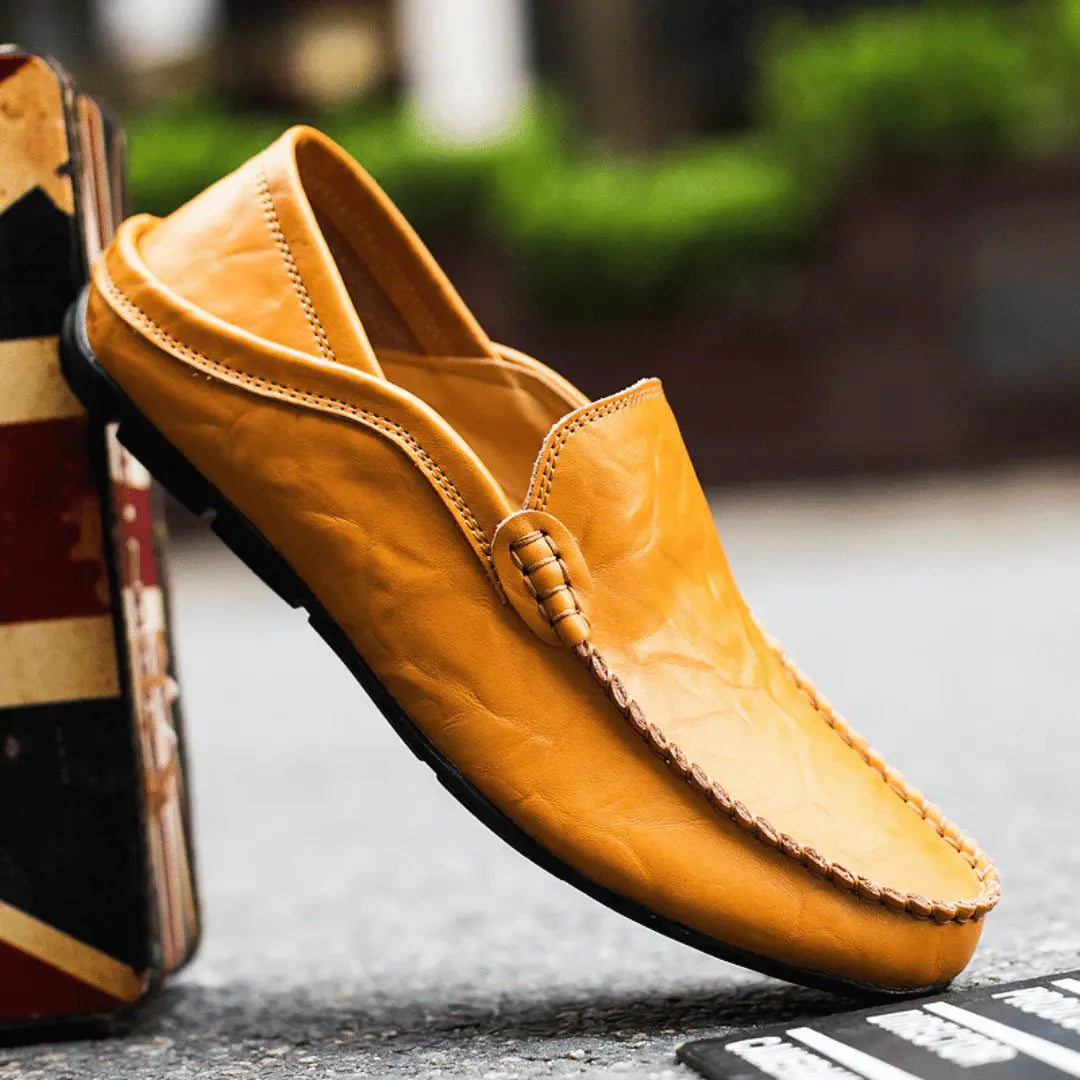 Tuscan artisan leather moccasin loafers for men | Matteo Bellucci -2