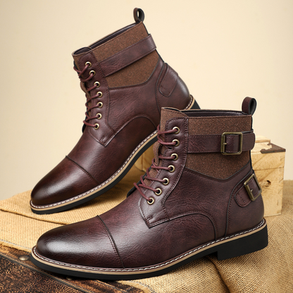 Wanderer Rugged zip boots with vintage-inspired silhouette for men | Xavier
