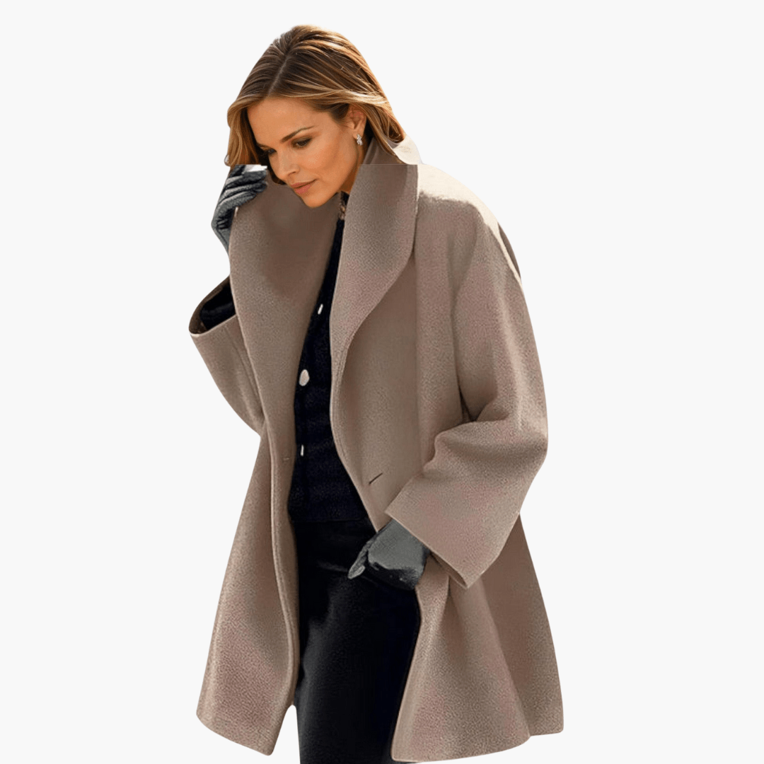 Classic wide-collar everyday jacket for women -5