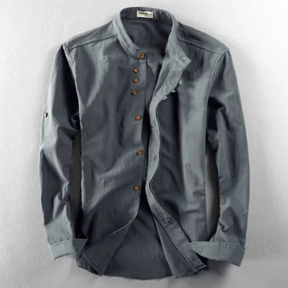 Japanese-inspired casual short-sleeve shirt for men | Apollo -4