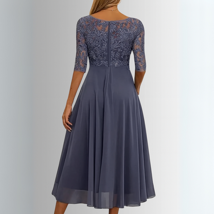 Smocked Elegant lace dress for women | Rhiana