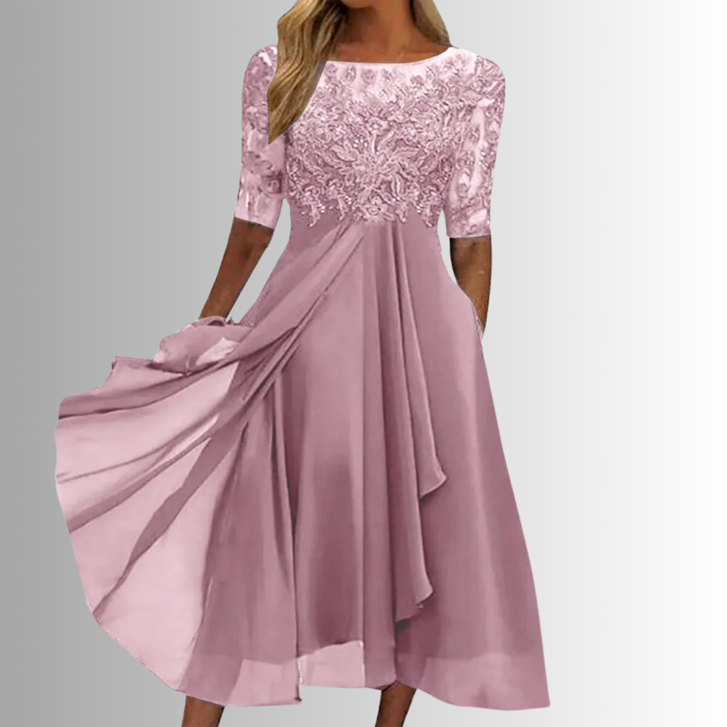 Elegant lace everyday dress for women | Rhonda -2