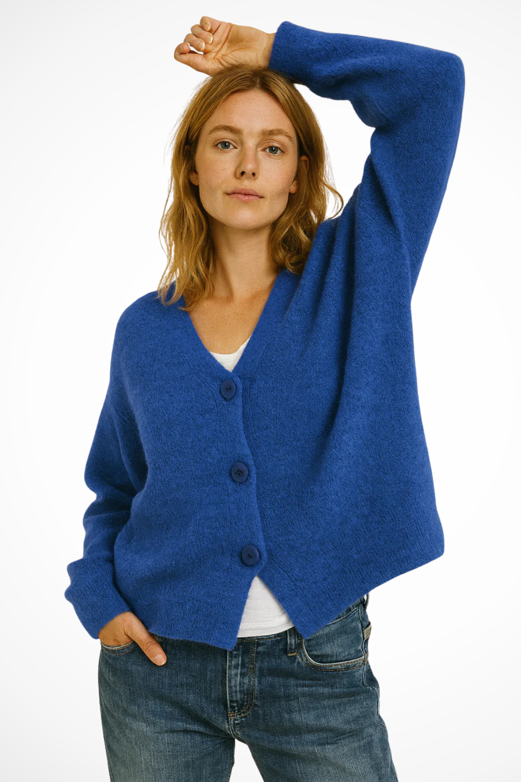 Spring button-front everyday cardigan for women | Nora -2