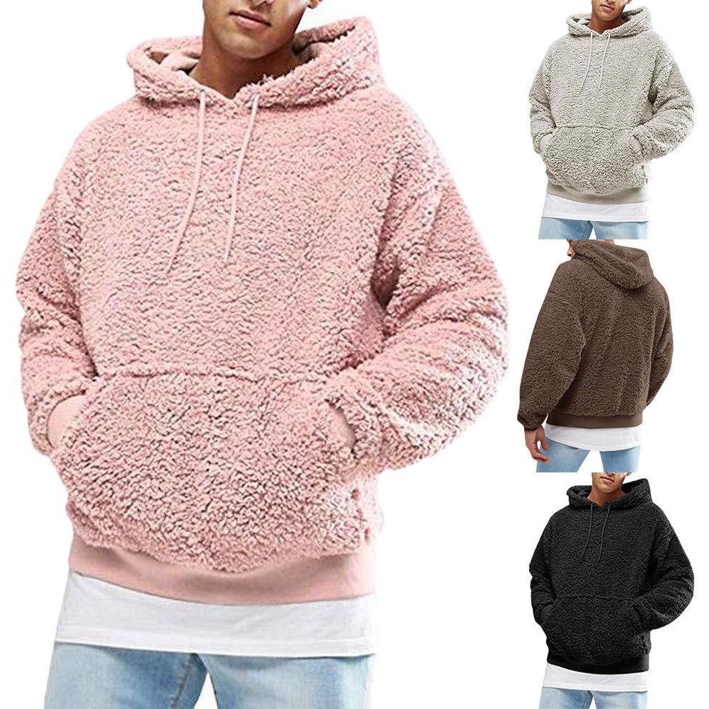 Furry Fluffy teddy hoodie with hood for men | Arvid