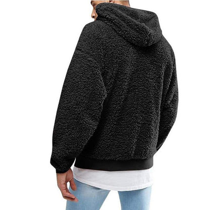 Furry Fluffy teddy hoodie with hood for men | Arvid