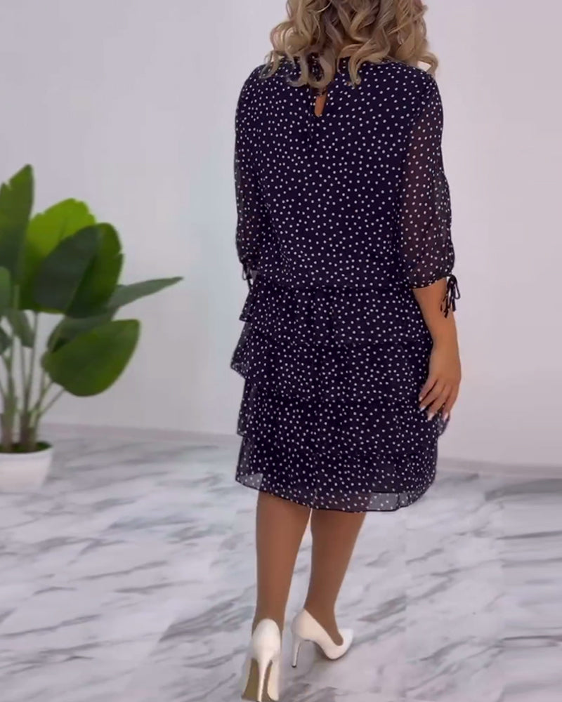 Elegant knee-length winter dress for women | Ariana -6
