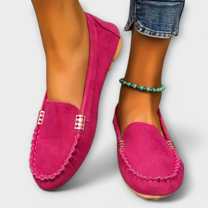 Sleek Slip-on moccasin loafers with refined detailing for women | Bianca