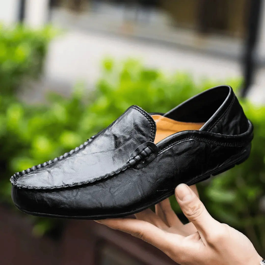 Tuscan artisan leather moccasin loafers for men | Matteo Bellucci -8