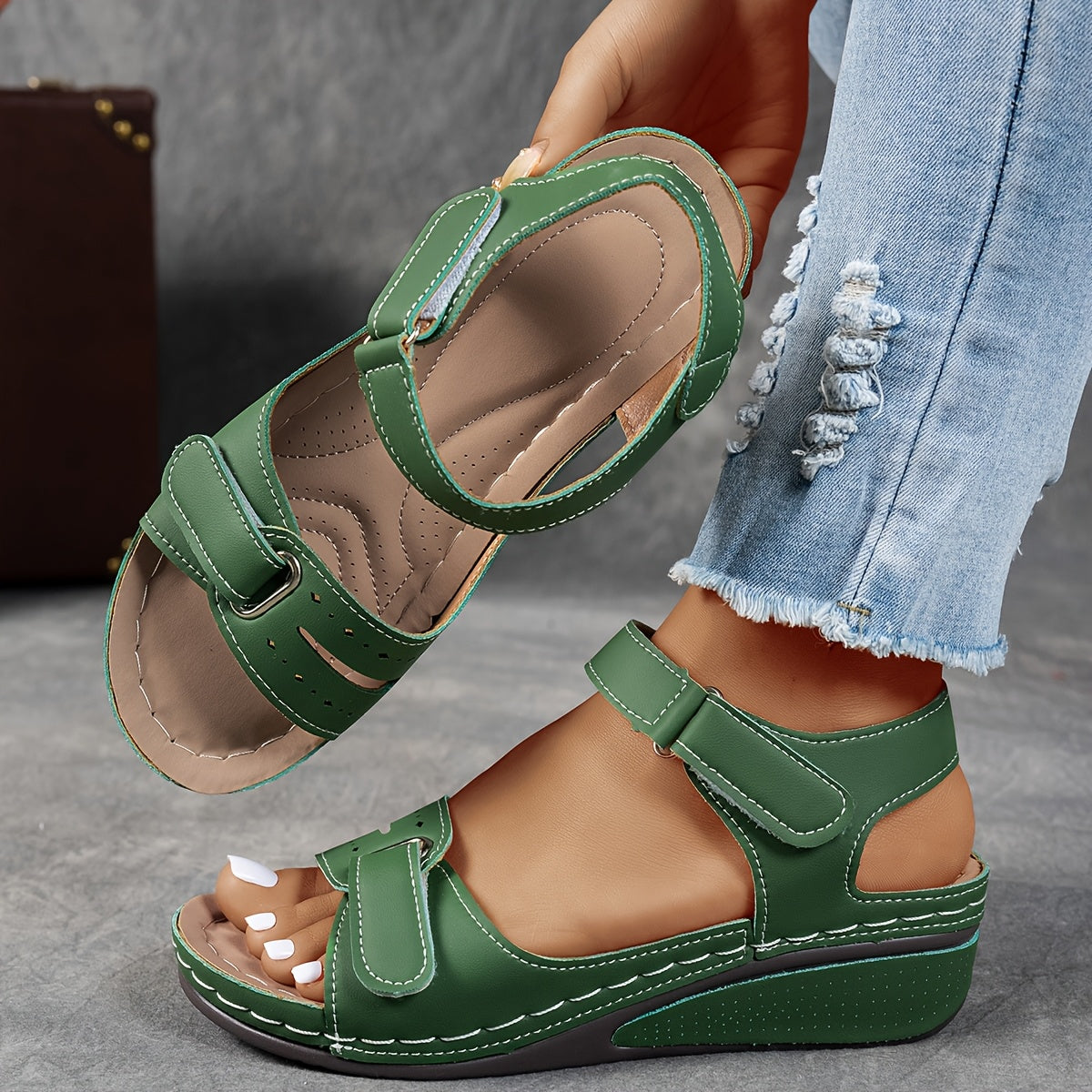 Waved Comfort flex sandals for women | Avelin