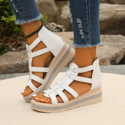 Comfortable orthopedic gladiator strap sandals for women | Capri -5