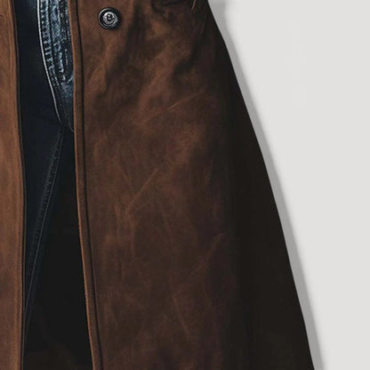 Classic suede trench coat for women | Carmen -6