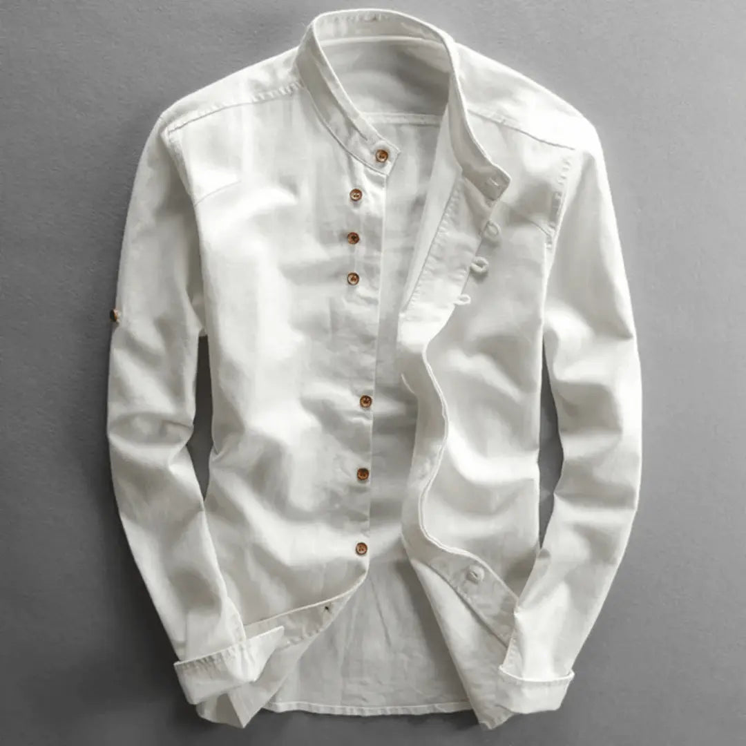 Japanese-inspired casual short-sleeve shirt for men | Apollo -5