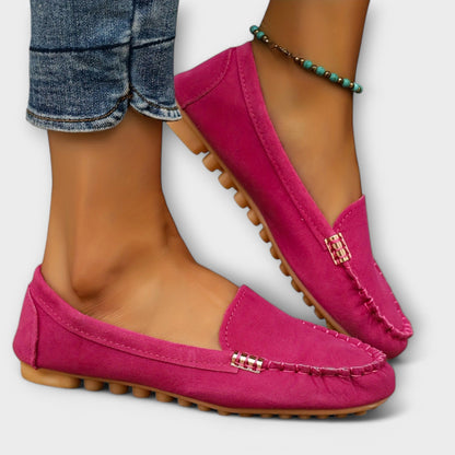 Sleek Slip-on moccasin loafers with refined detailing for women | Bianca