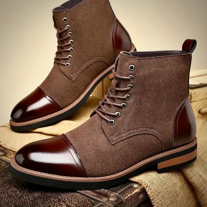 Refined closed-lacing oxford dress boots for men | Oliver Ashford -5
