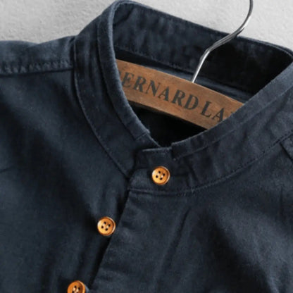 Japanese-inspired casual short-sleeve shirt for men | Apollo -2