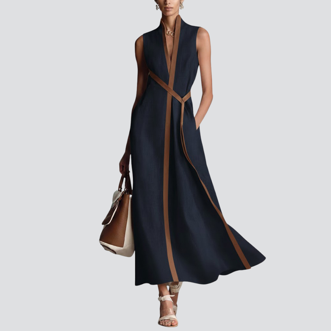 Sleeveless relaxed summer breeze dress for women | Elira -1
