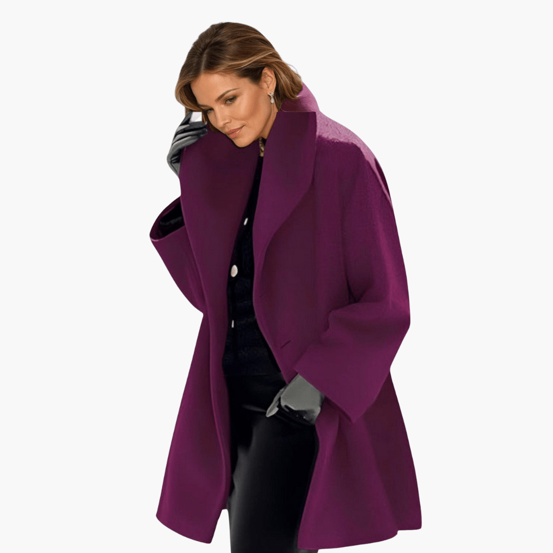 Classic wide-collar everyday jacket for women -7