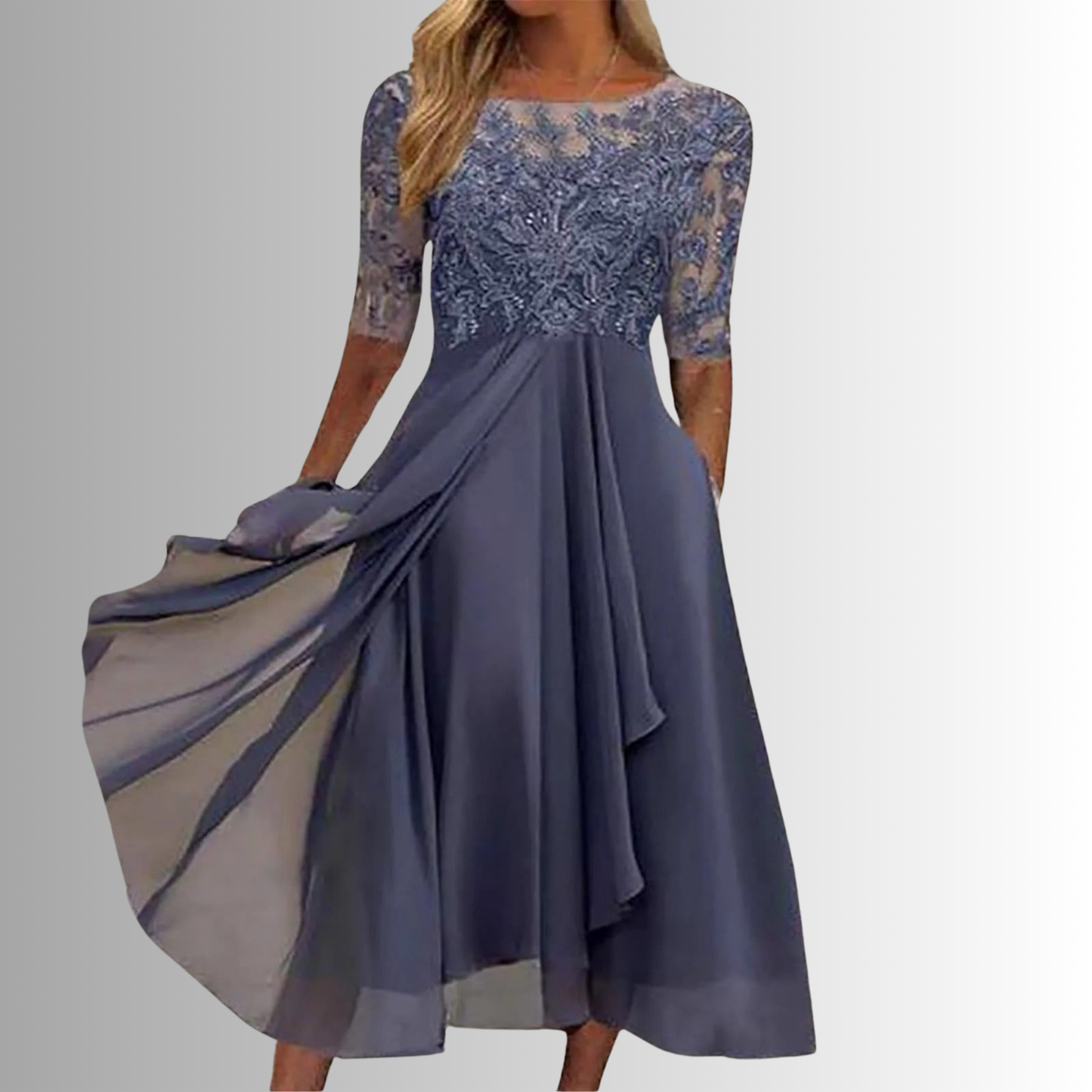 Elegant lace everyday dress for women | Rhonda -5