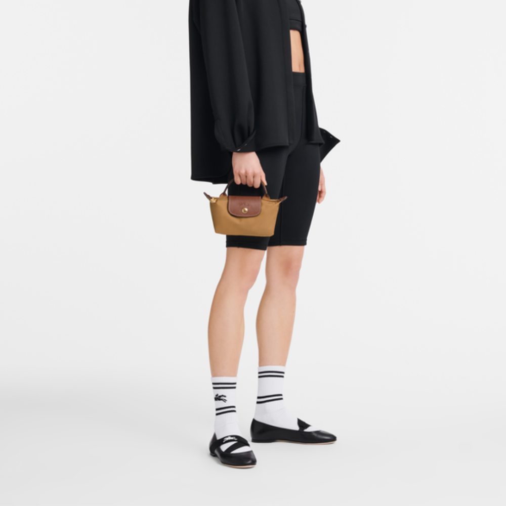 Stashing Elan mini pouch bag with strap for women | Longchamp