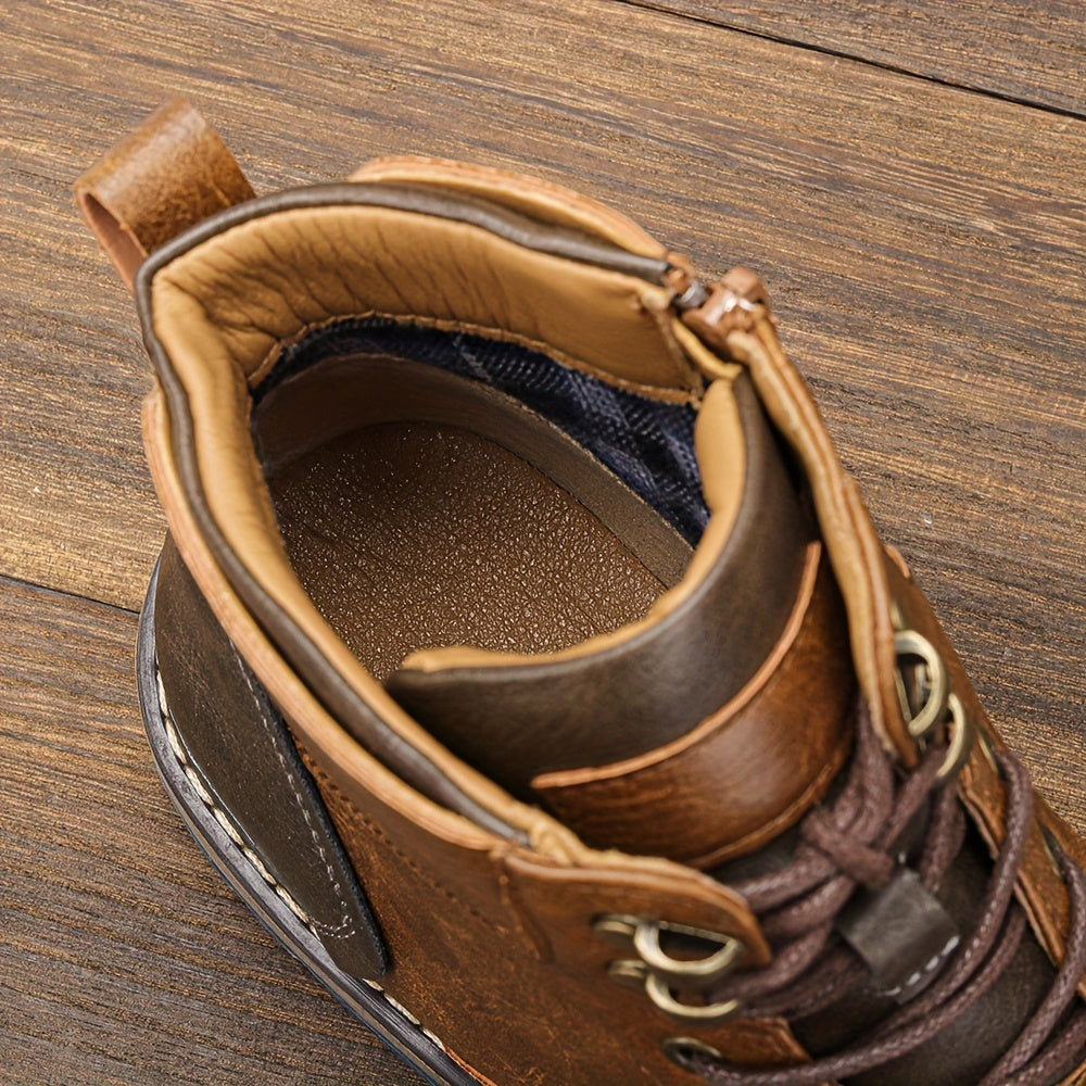 Classic heritage leather brogue boots for men | Maxwell -8